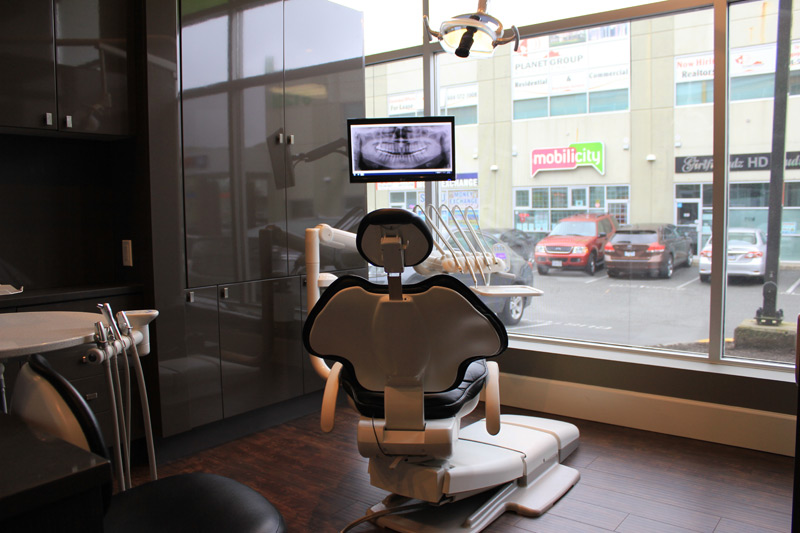 A treatment room at the Green Apple Dental Newton clinic