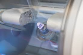 The in-office CEREC milling unit at Green Apple Dental